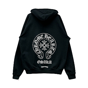 CHROME HEARTS  - Moletom Osaka Horseshoe Zip Up "Preto" -NOVO-