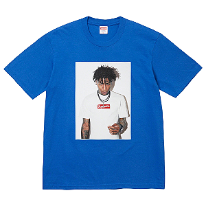 SUPREME x NBA YOUNGBOY - Camiseta Photo "Azul" -NOVO-