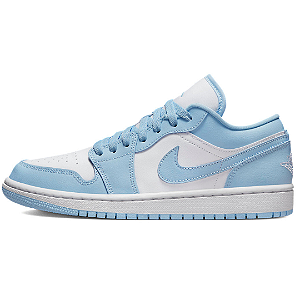 NIKE - Air Jordan 1 Low "White Ice Blue" -NOVO-