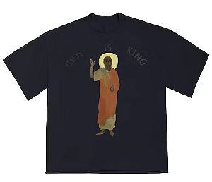 KANYE WEST - Camiseta Jesus is King "Azul" -NOVO-