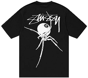 STUSSY - Camiseta Arachnid "Preto" -NOVO-