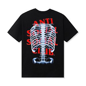 ANTI SOCIAL SOCIAL CLUB - Camiseta Bones "Preto" -NOVO-