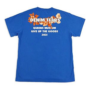 DENIM TEARS x QUEENS MUSEUM - Camiseta "Azul" -NOVO-