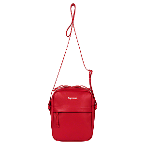 SUPREME - Bolsa Shoulder Leather "Vermelho" -NOVO-