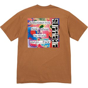 SUPREME - Camiseta Static "Marrom" -NOVO-