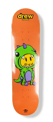 DREW HOUSE - Shape de Skate Mascot "Dino Orange" -NOVO-
