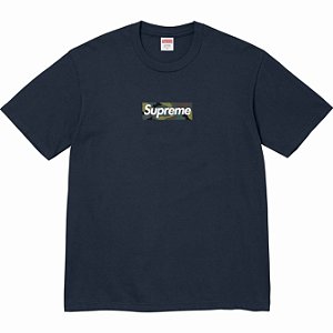 SUPREME - Camiseta Box Logo Camo "Navy" -NOVO-