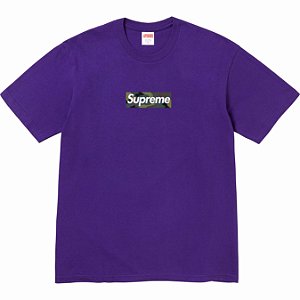 SUPREME - Camiseta Box Logo Camo "Roxo" -NOVO-