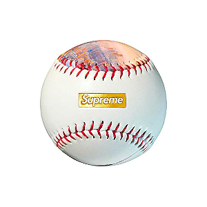 SUPREME x RAWLINGS - Bola de Baseball Aerial "Branco" -NOVO-