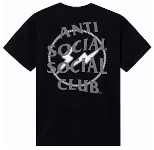 ANTI SOCIAL SOCIAL CLUB x FRAGMENT - Camiseta Half Tone "Preto/Cinza" -NOVO-