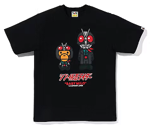 BAPE x SHIN KAMEN RIDER - Camiseta No1 Baby Milo "Preto" -NOVO-