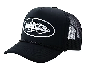 CORTEIZ - Boné Trucker Alcatraz "Preto" -NOVO-