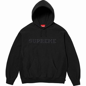 SUPREME - Moletom Collegiate "Preto" -NOVO-