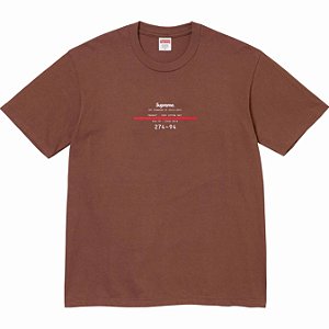 SUPREME - Camiseta Standard "Marrom" -NOVO-