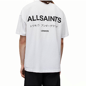 ALL SAINTS - Camiseta Underground Oversized "Branco" -NOVO-