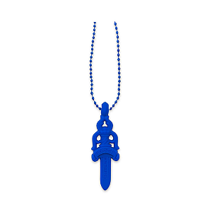 CHROME HEARTS - Colar de Silicone Dagger "Azul" -NOVO-