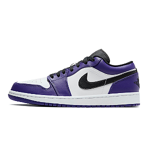NIKE - Air Jordan 1 Low "Court Purple White" -NOVO-
