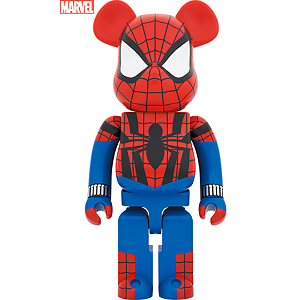 MEDICOM TOY X MARVEL - Boneco Bearbrick Spider-Man (Ben Reilly) 1000% -NOVO-