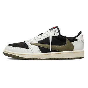 NIKE x TRAVIS SCOTT - Air Jordan 1 Low Retro OG SP "Olive" (43,5 BR / 13W US) -NOVO-