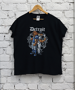GILDAN - Camiseta Detroit "Preto" -VINTAGE-