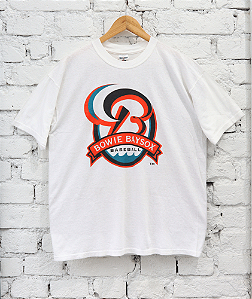 JERZEES - Camiseta Bowie Baysox Baseball "Branco" -VINTAGE-