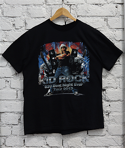 KID ROCK - Camiseta Tour 2013 "Preto" -VINTAGE-