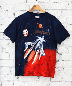 WALT DISNEY WORLDS - Camiseta Mission Space "Tie Dye" -VINTAGE-
