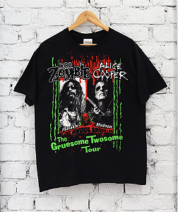 HANES - Camiseta Alice Cooper Tour "Preto" -VINTAGE-