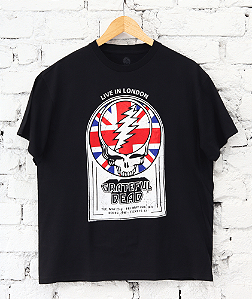 GREATFUL DEAD - Camiseta Live in London "Preto" -VINTAGE-