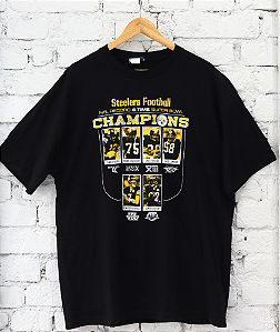 REEBOK - Camiseta Pittsburgh Steelers NFL "Preto" -VINTAGE-
