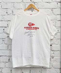 HANES - Camiseta Plymount Rubber 2012  "Branco" -VINTAGE-