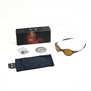 OAKLEY – Óculos Mars X-Metal Leather Jordan “Gold Iridium” -USADO-