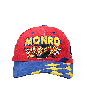 MONRO - Boné Racing Team #47 90s  "Vermelho/Azul/Amarelo" -VINTAGE-
