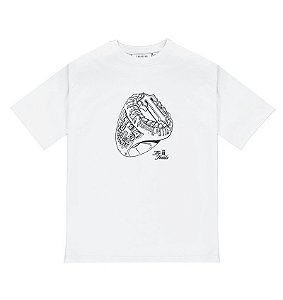TRAPSTAR - Camiseta Game Time "Branco" -NOVO-