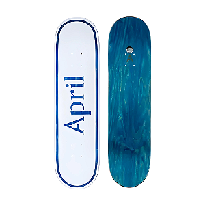 APRIL SKATEBOARD - Shape de Skate Logo OG "Azul/Branco" -NOVO-