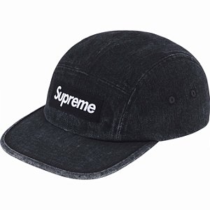 SUPREME - Boné Denim Camp "Preto" -NOVO-