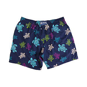 VILLEBREQUIN - Bermuda Turtle Print "Azul Marinho" -USADO