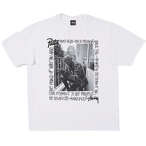 STUSSY X PATTA - Camiseta Respect "Branco" -NOVO-