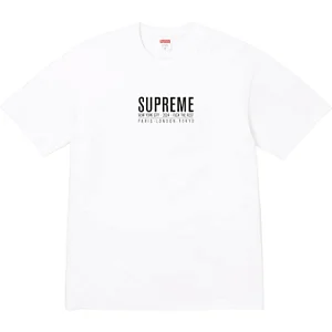 SUPREME - Camiseta Paris "Branco" -NOVO-