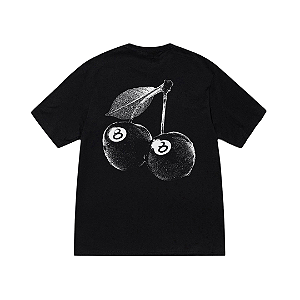 STUSSY - Camiseta Cherries "Preto" -NOVO-