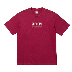 SUPREME - Camiseta Paris "Vinho" -NOVO-