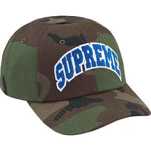 SUPREME -  Boné 6-Panel Felt Arc FW24 "Woodland Camo" -NOVO-