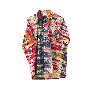 RHUDE - Camisa Paisley Print Camp Collar "Tie-Dye" -USADO-