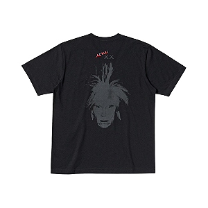 KAWS x UNIQLO x ANDY WARHOL - Camiseta Graphic Face "Preto" -NOVO-