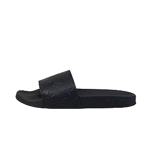 LOUIS VUITTON - Chinelo Slide "Preto" (40,5 BR / 7,5 LV) -USADO-