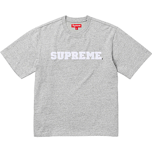 SUPREME - Camiseta Collegiate FW23 "Cinza" -NOVO-