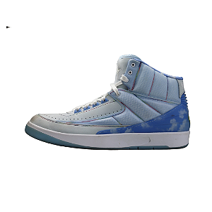 NIKE x J BALVIN - Air Jordan 2 Retro "Celestine Blue" -USADO-