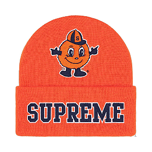 SUPREME x MITCHELL & NESS - Touca NCAA "Laranja" -NOVO-