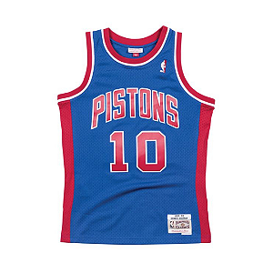 MITCHELL & NESS - Regata Jersey Roda Swingman Detroit Pistons 1988-89 Dennis Rodman "Azul" -NOVO-
