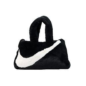 NIKE - Bolsa Faux Fur "Preto" -USADO-